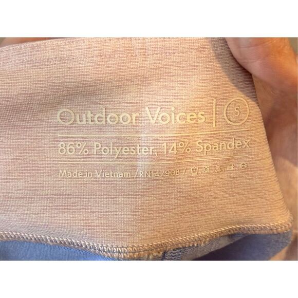 NWT Outdoor Voices 7/8 Springs Lilac/Lavender Dahlia Leggings Women's Small - Picture 12 of 13